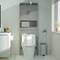 MDF Over-the-Toilet Bathroom Storage Cabinet with Adjustable Shelves and Doors